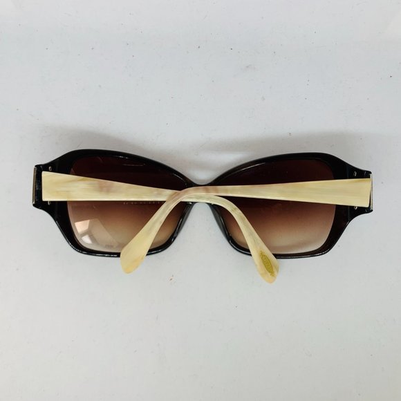 Oliver Peoples Brown White Ilsa Sunglasses - Picture 6 of 7